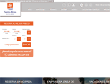 Tablet Screenshot of hoteles-santarosa.com